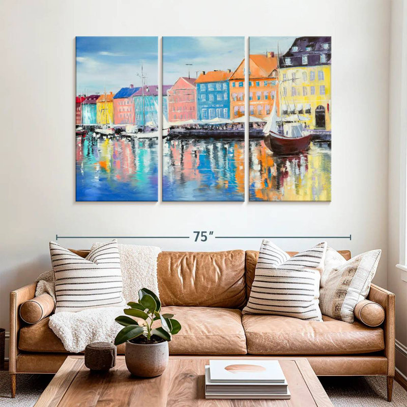 Sebbie Cafes By Copenhagen Canal, 42" H x 65" W