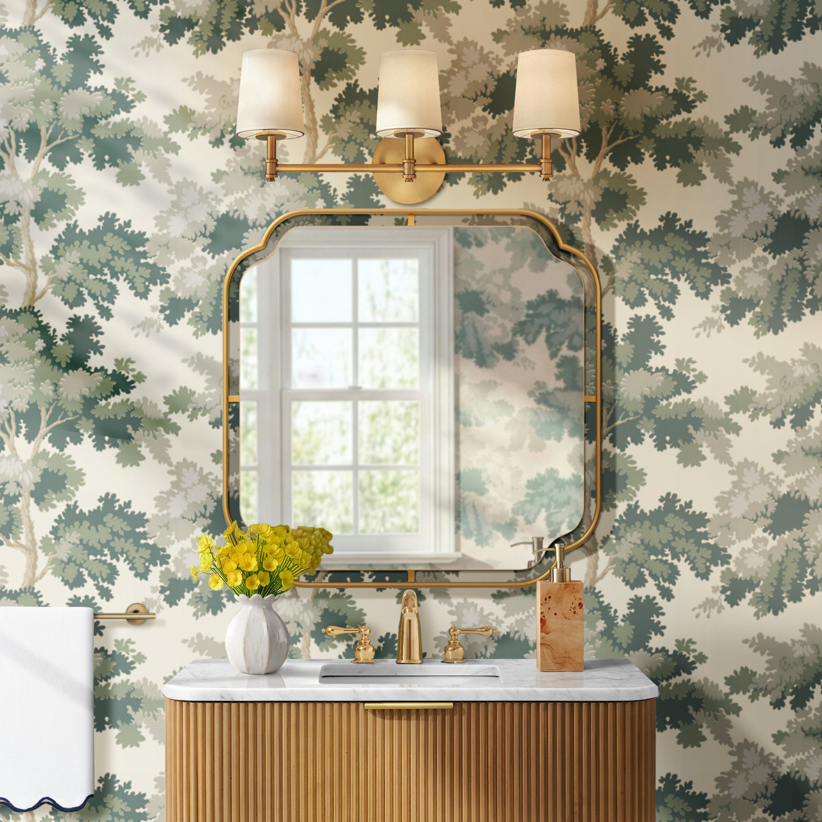 Arieyanna 3-Light Dimmable Vanity Light