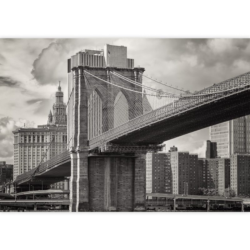 Modern City Buildings Border, 100" L x 144" W