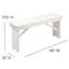 Banc pliable en pin massif de qualité commerciale Dejon 40 po x 12 po par Flash Furniture-1734567619