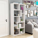 8-shelf Geometric Bookcase