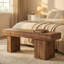 47" Rustic Farmhouse Solid Wood Bench, Entryway Bench with Heavy Duty Legs, Dining Bench for Kitchen, Living Room & Hallway-1788811258
