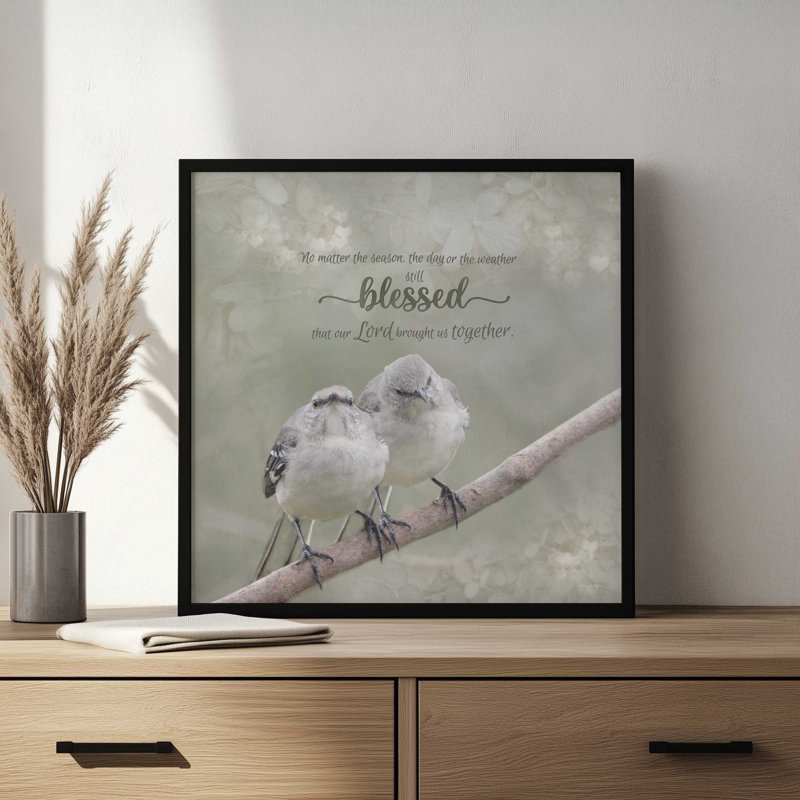 «Together We Are Blessed» par Robin-Lee Vieira, reproduction d'art, L 36 x H 36, Brun, Impression encadrée