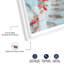 «Cyan Leaf Rise Shadowbox Print» par Notoriart-116883075-116883081