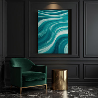 Art abstrait sur toile abstrait vert 12