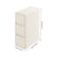 Bedside Table With Three Drawers(15.75*7.87*22.83 In)-857283923
