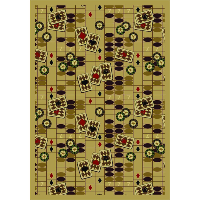 Tapis Gaming and Entertainment Feeling Lucky, Rectangle 7 pi 8 po x 10 pi 9 po