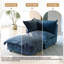 Upholstered Armchair with Footstool-1127813421