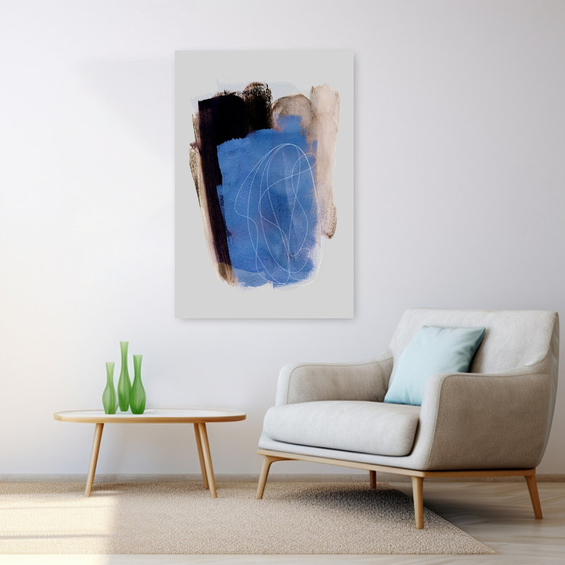 Art contemporain, art abstrait, H 48 po x l 32 po