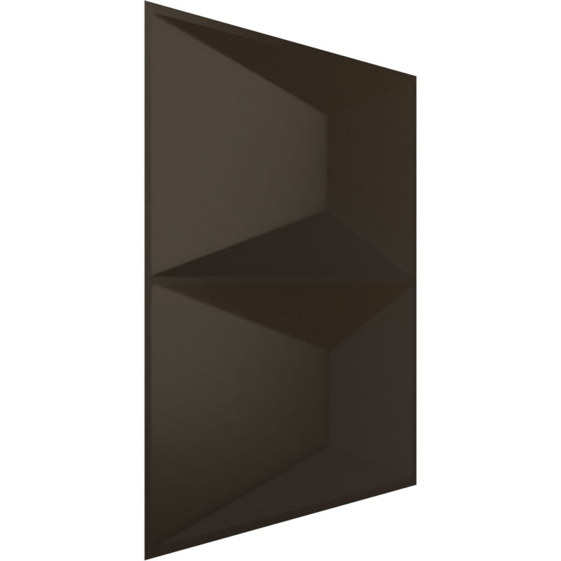 L 11 7/8 po x H 11 7/8 po Panneau mural décoratif 3D EnduraWall Aberdeen, bronze foncé métallique (couvre 0,98 pi2)