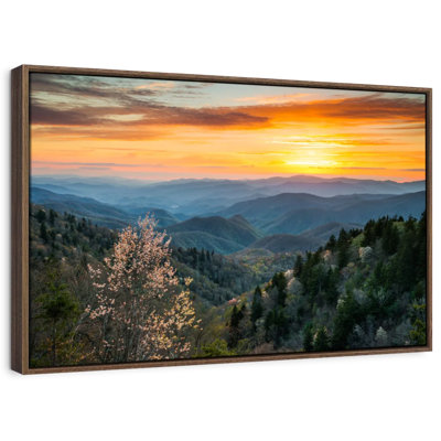 Lever de soleil sur les Great Smoky Mountains d'Alvord