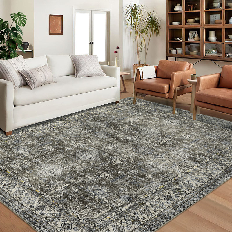Tapis Amaurys avec envers antidérapant, Rectangle 9 pi x 12 pi