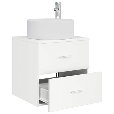 Single Bathroom Vanity with Ceramic Basin