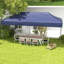 Auvent portatif bleu foncé - réglage de la hauteur à 3 niveaux pour les aventures en plein air. Installation rapide avec sac à roulettes. Parasols et fêtes. Tissu en acier robuste. 3 réglables