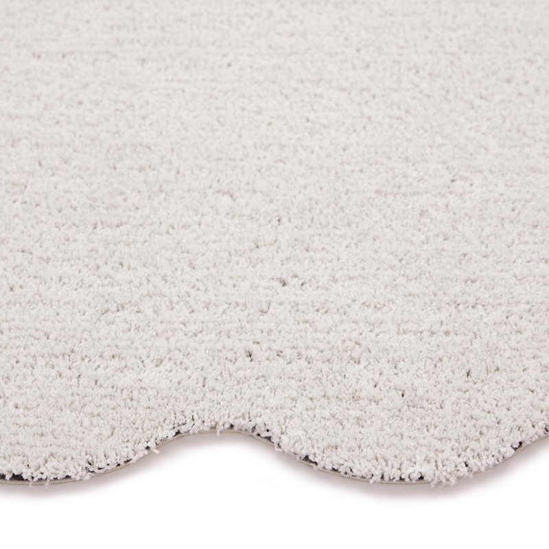 My Mat Soft Bathroom Scallop bath mat, Ivory