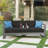 3 SEATER SOFA W/ METAL TRAY