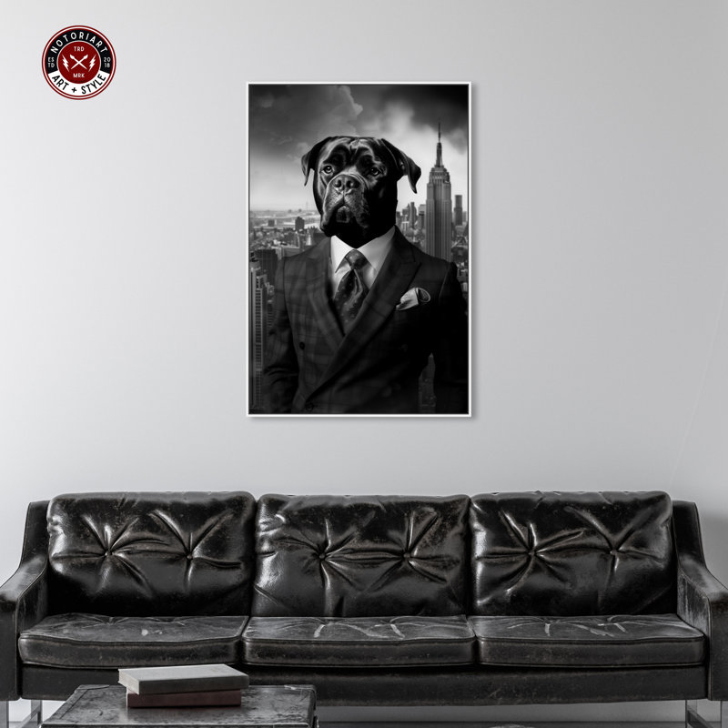 «Business Rottweiler Wall Art Prints For Men» par Notoriart, Toile tendue, H 15 po x l 10 po