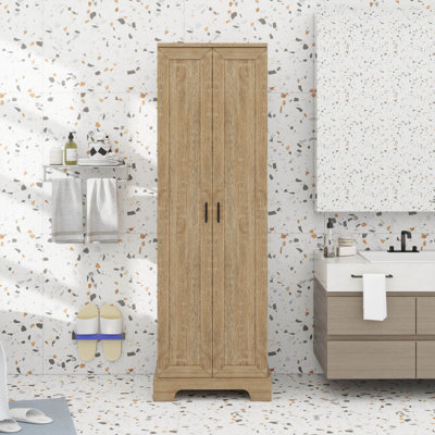 2-Door Storage Cabinet For Bathroom, Office, Adjustable Shelves