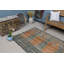 Tapis turc classique tissé à la main en laine orange vibrante, parfait pour la décoration intérieure et les cadeaux