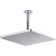Honesty 10" Single-Function Wall or Ceiling-Mount Square Rainhead, Square Rain Showerhead 2.5 GPM