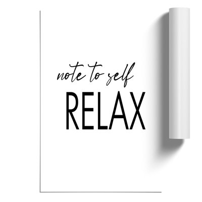 Note to Self - Frameless Print