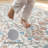 Farmhouse Floral  Area Rug Washable with Non-Slip for Playroom Living Room Bedroom -Beige-1416501166-1414935491
