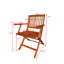 Ensemble de salle à manger pliable pour patio, 4 chaises pliantes, intérieur et extérieur, teck