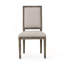Chaise rembourrée à dossier haut Traditional pour salle à manger, restaurant (ensemble de 2)-675581147