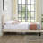 Kempst Full Size Bed Button Tufted Upholstered Adjustable Headboard, Strong Wood Slat Support Bed Frame, Beige-1678332818-1685376030