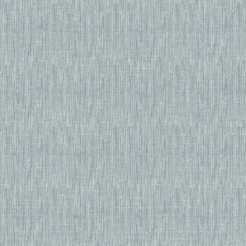 Rouleau de papier peint effet lin L 33 pi x l 21 po Spring Blossom, Bleu