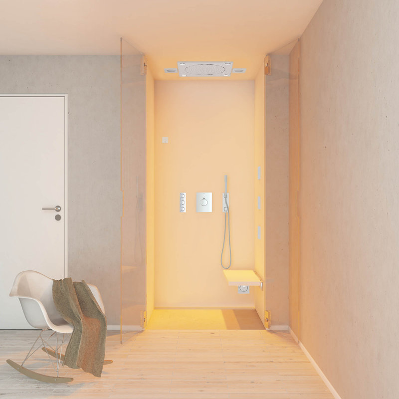 Luminaire encastré chromé à 1 lumière F-Digital Deluxe