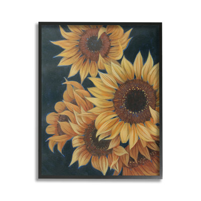 Tournesols avec pétales de curling