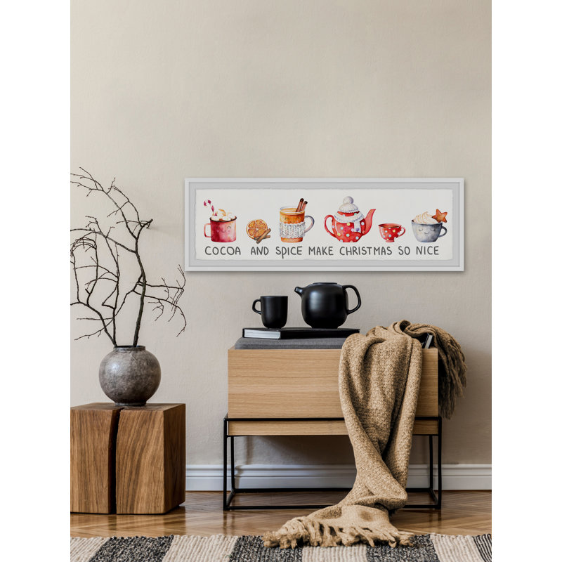 Cocoa And Spice Are Nice - Single Picture Frame Panoramic Print, 25cm H x 76cm W x 3.81cm D