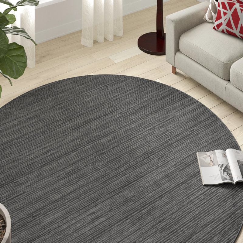 Aaishah Area Rug, Round 5', Gray 
