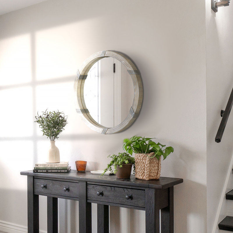 Miroir mural en bois 30,75 "