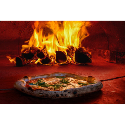 Fire Pizza - Wrapped Canvas Print