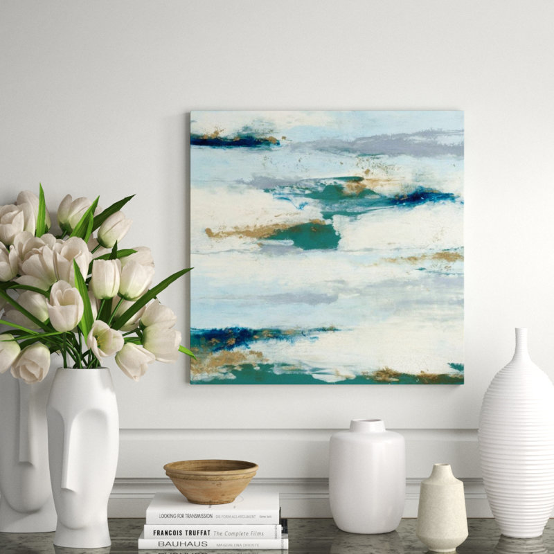 Dash IV Painting by Derek Shaw, Glass Coat, 40" H x 40" W x 1.5" D