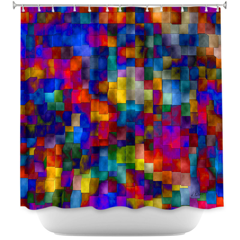 Geometric Shower Curtain