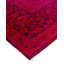 Tapis unique rose / noir / rouge 9 pi 3 po x 12 pi 3 po Overyed