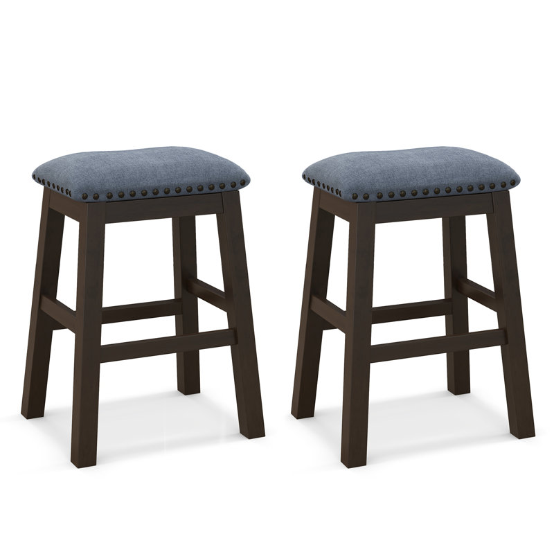 Alizey Counter Stool with Solid Wood Frame