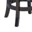 Tabouret de bar pivotant en bois massif