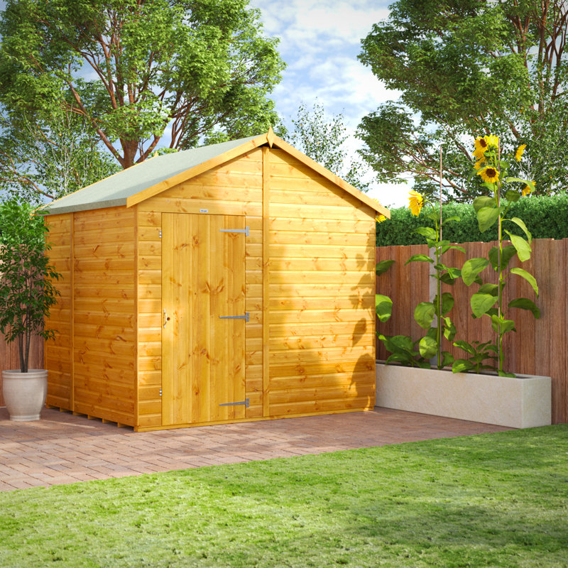 Powersheds 6 x 8ft Timber Tongue & Groove Windowless Garden Shed