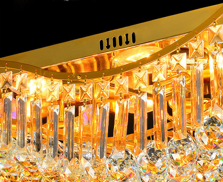 Delucia Crystal Chandelier, 22cm H x 80cm W x 40cm D