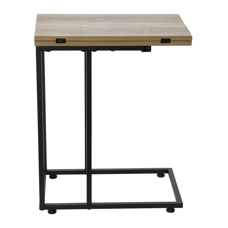 Table pliante en C, Brun