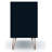 Rockefeller 35" Mid-Century Modern 3-Drawer Bachelor's Chest in Midnight Blue-870534833