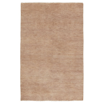 Jaipur Living Origin SAG04 Handknotted Solid Taupe Area Rug (6'x9')