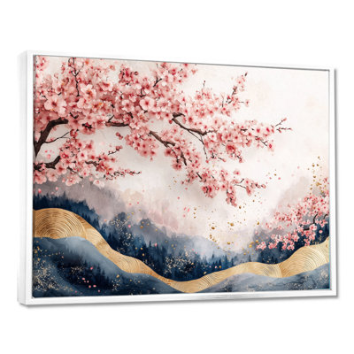 Fleur de cerisier de Chine, poésie des pétales II - art mural fleur de cerisier