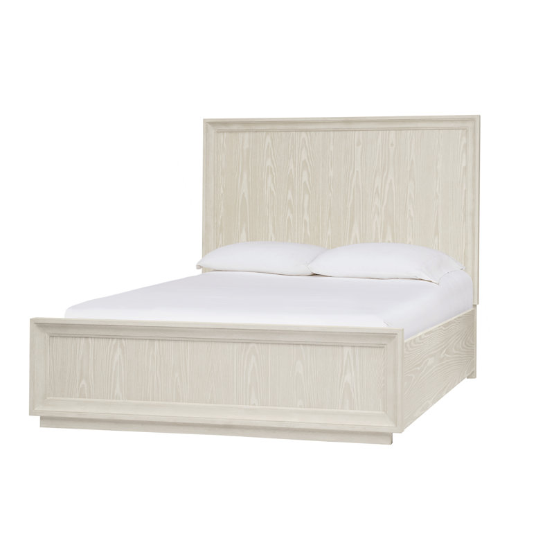 Oakes Solid Wood Panel Bed, King