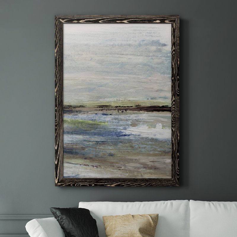 Wetlands II - Peinture sur toile encadrée, H 37,5 po x l 27,5 po x P 1,5 po, Cadre noir