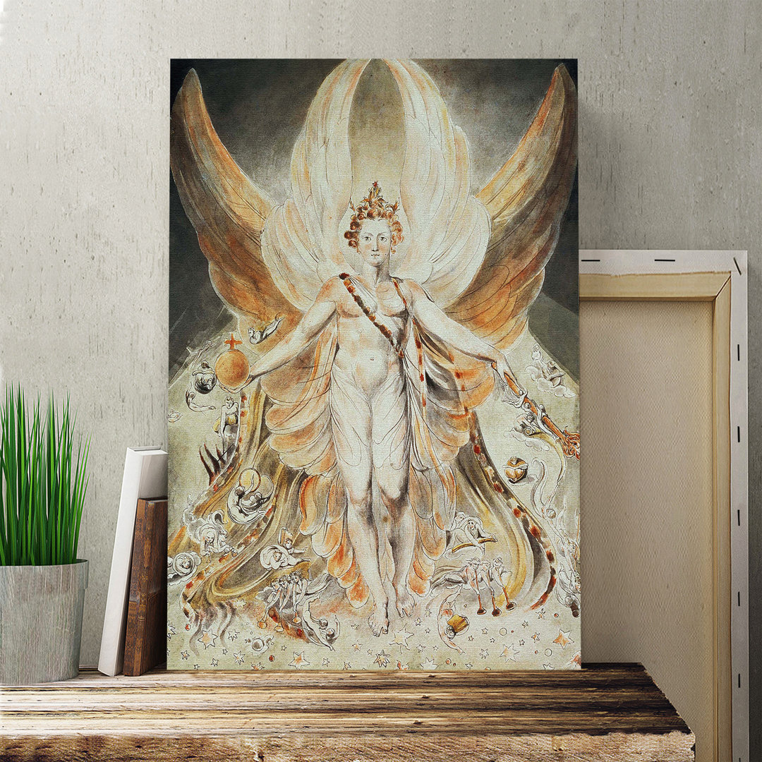 'Satan in his Original Glory' by William Blake Painting Print on Canvas